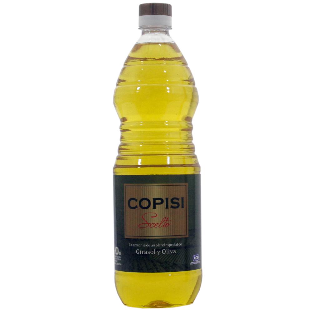 Aceite Mezcla Girasol Y Oliva COPISI Botella 900 Ml