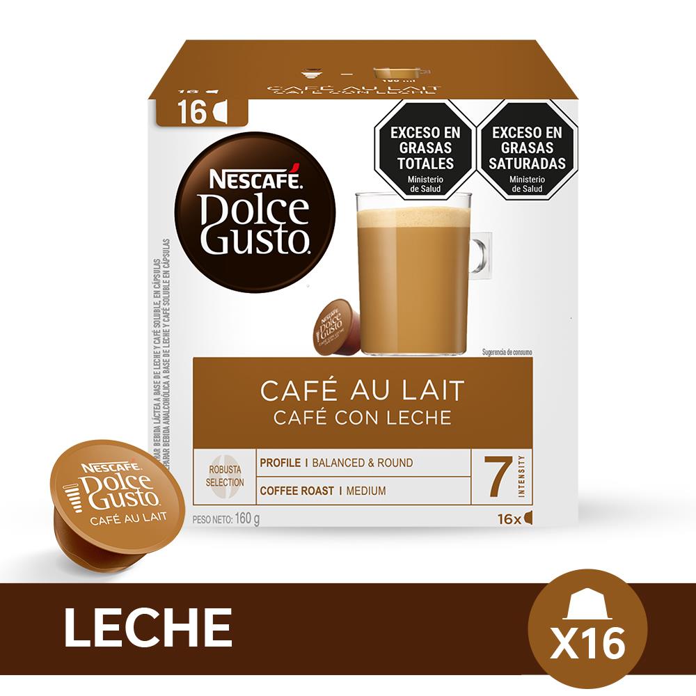 Nescafé Dolce Gusto café au lait – Juego de café, 6 unidades, 6 x 16  Cápsulas