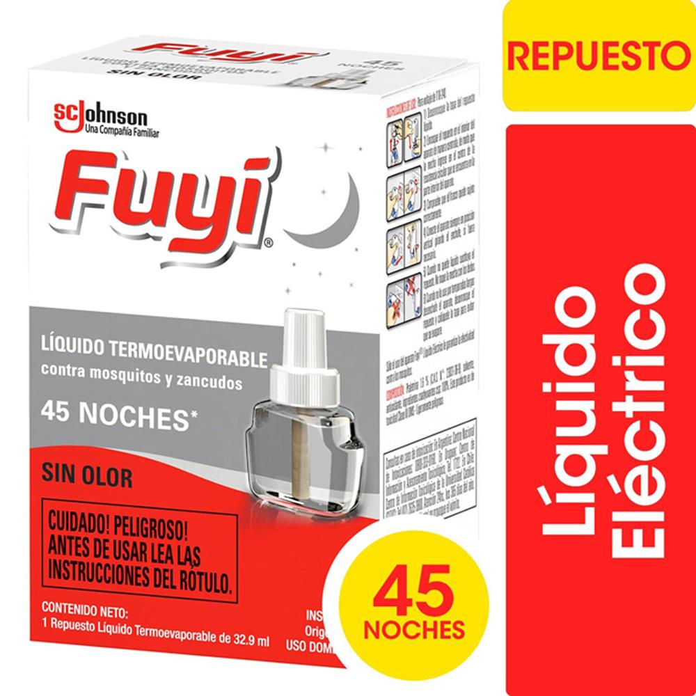 Líquido Eléctrico Insecticida FUYI Contra Mosquitos Repuesto 32.90ml
