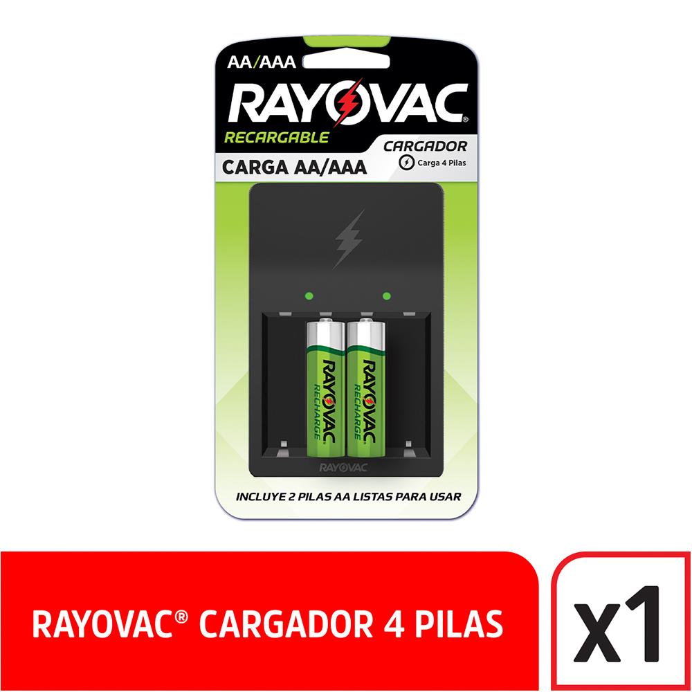 Cargador Rayovac 8 Hs 4 Pilas Aa/Aaa