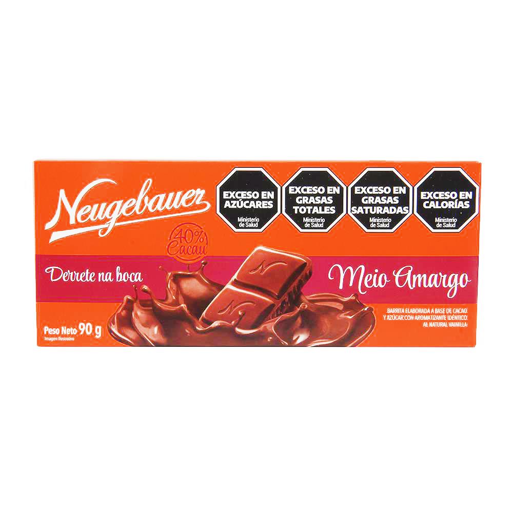 Chocolate Amargo 40% Cacao Neugebauer Est 90 Grm