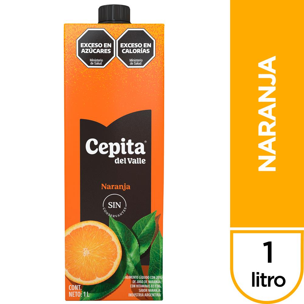 Jugo CEPITA Del Valle 20% Naranja Tentación 1 Lt
