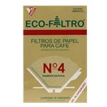 Filtro Para Cafe Domestic Nro 4 Ecofiltro