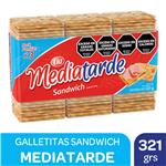 Galletitas Crackers Media Tarde Paq 321 Grm