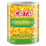 Maiz Dulce Enteros COTO Lata 340 Gr