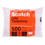 Cinta Transparente Scotch 500 12 Mm 25 M 1 Unidad