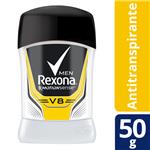 Desodorante Antitranspirante REXONA V8 En Barra 50 G