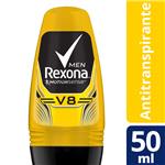 Desodorante Antitranspirante Rexona V8 Roll-On 50 Ml