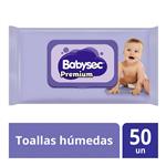 Toalla Hum. Premium Babysec Paq 50 Uni