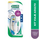 Cepillo Dental GUM + Crema Dental Blister 3 Unidades