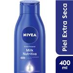 Crema Corporal Hidratante NIVEA Milk Nutritiva Para Piel Extra Seca En Botella X 400 Ml