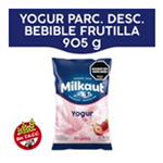 Yogur Bebible Entero MILKAUT Sabor Frutilla 1kg