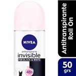 Desodorante Antitranspirante Femenino NIVEA Invisible Black&White Roll On X 50 Ml