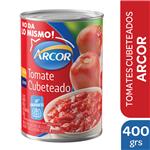 Tomate Cubeteado ARCOR Pelado Lata 400 Gr