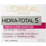 Crema Humectante Día Loréal Paris Hidra Total 5 X 50ml