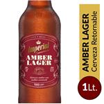 Cerveza Amber Lager IMPERIAL   Botella 1 L