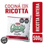 Ricotta Entera Baja En Sodio García 500gr