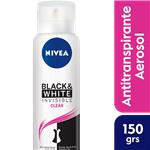 Desodorante Antitraspirante NIVEA Black & White Aerosol 150 CC