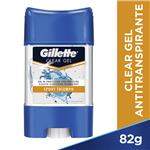 Antitranspirante GILLETTE Sport Triumph Clear Gel 82 G