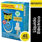 Insecticida RAID Contra Mosquitos Líquido Eléctrico Repuesto 45 Noches 32.9ml