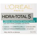 Crema Matificante Loréal Paris Hidra Total 5 X 50ml