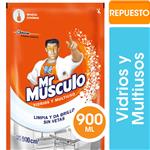Limpiador Líquido Vidrios Y Multiusos Mr Músculo Original Repuesto 900ml