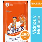 Limpiador Líquido Vidrios Y Multiusos Mr Músculo Original Repuesto 450ml