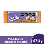 Chocolate Blanco Relleno Dulce De Leche MILKA 67,5g.