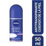 Desodorante Antitranspirante Femenino NIVEA Protect & Care Roll On X 50 Ml