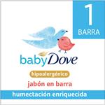 Jabón En Barra Baby Dove Humectación Enriquecida 75 G