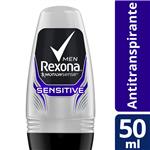 Desodorante Antitranspirante REXONA Men  Sensitive Roll-On 50 Ml