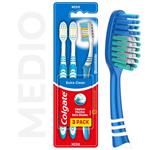 Cepillo Dental COLGATE Extra Clean Medio 3unid
