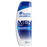 HEAD & SHOULDERS Men 3 En 1 Shampoo Control Caspa 180 Ml