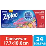 Bolsas Herméticas ZIPLOC Para Conservar Medianas 24un