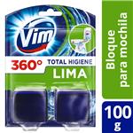Bloque De Mochila Para Inodoro VIM Total Higiene Lima 100 G
