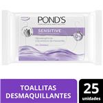 Toallitas Desmaquillantes Pond'S Sensitive 25 Pc