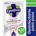 Limpiador Líquido Desinfectante Concentrado Para Pisos LYSOFORM Original Repuesto 420ml