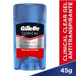 Antitranspirante GILLETTE Clinical Pressure Defense Clear Gel 45 G
