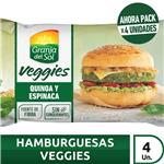 Medallones Vegetales VEGGIES   4 Uni X 105 Gr Quinoa Y Espinaca