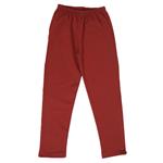 Pantalon Niño/A Colegial Color Bordo Sin Puño Frisa Talle 10