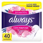 Protectores Diarios Always Con Perfume 40 Unidades