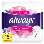 Protectores Diarios Always Con Perfume 15 Unidades