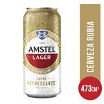 Cerveza Lager Amstel  Lata 473 CC