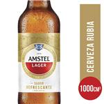 Cerveza Lager AMSTEL   Botella 1 L