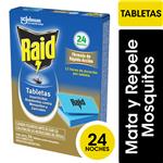 Insecticida RAID Contra Mosquitos Tabletas Repuesto 24un