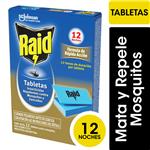 Insecticida RAID Contra Mosquitos Tabletas Repuesto 12un