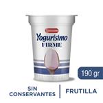 Yogur Entero Yogurisimo Firme Frutilla 190 Gr