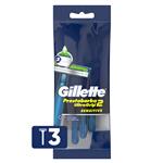 Máquina Para Afeitar Gillette Prestobarba Ultragrip2 Sensitive 3 Un