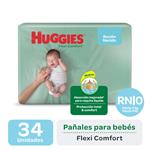 Pañales HUGGIES Flexi Comfort Rnx34