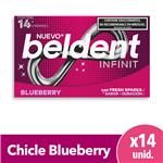 Chicles Blueberry X14 Beldent Est 26.6 Grm